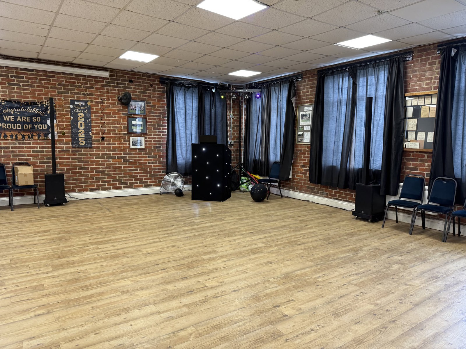 Sutton & Epsom RFC · Early room and equipment preparation for a private celebration