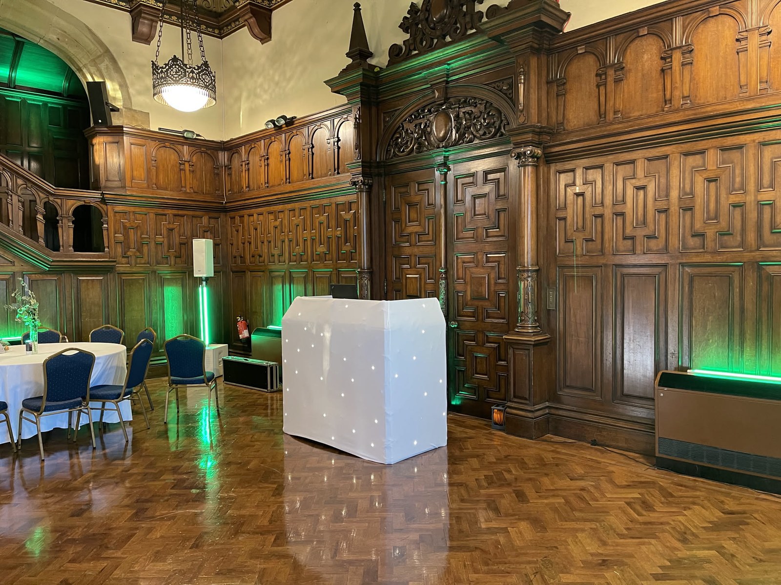 Worth School / Worth Abbey estate · Our booth, lighting and celebration details