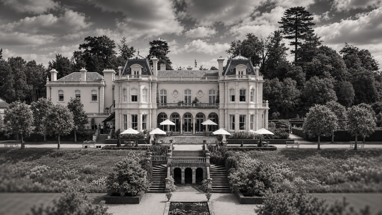 Soft monochrome venue view of Beaverbrook